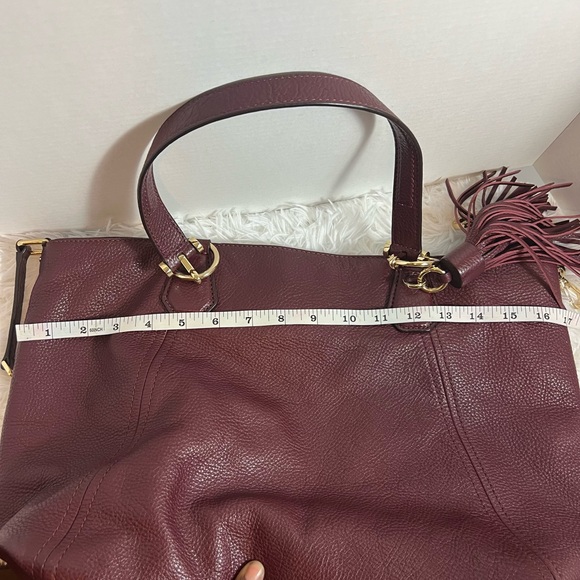 Michael Kors Merlot wine leather shoulder bag - Picture 11 of 16